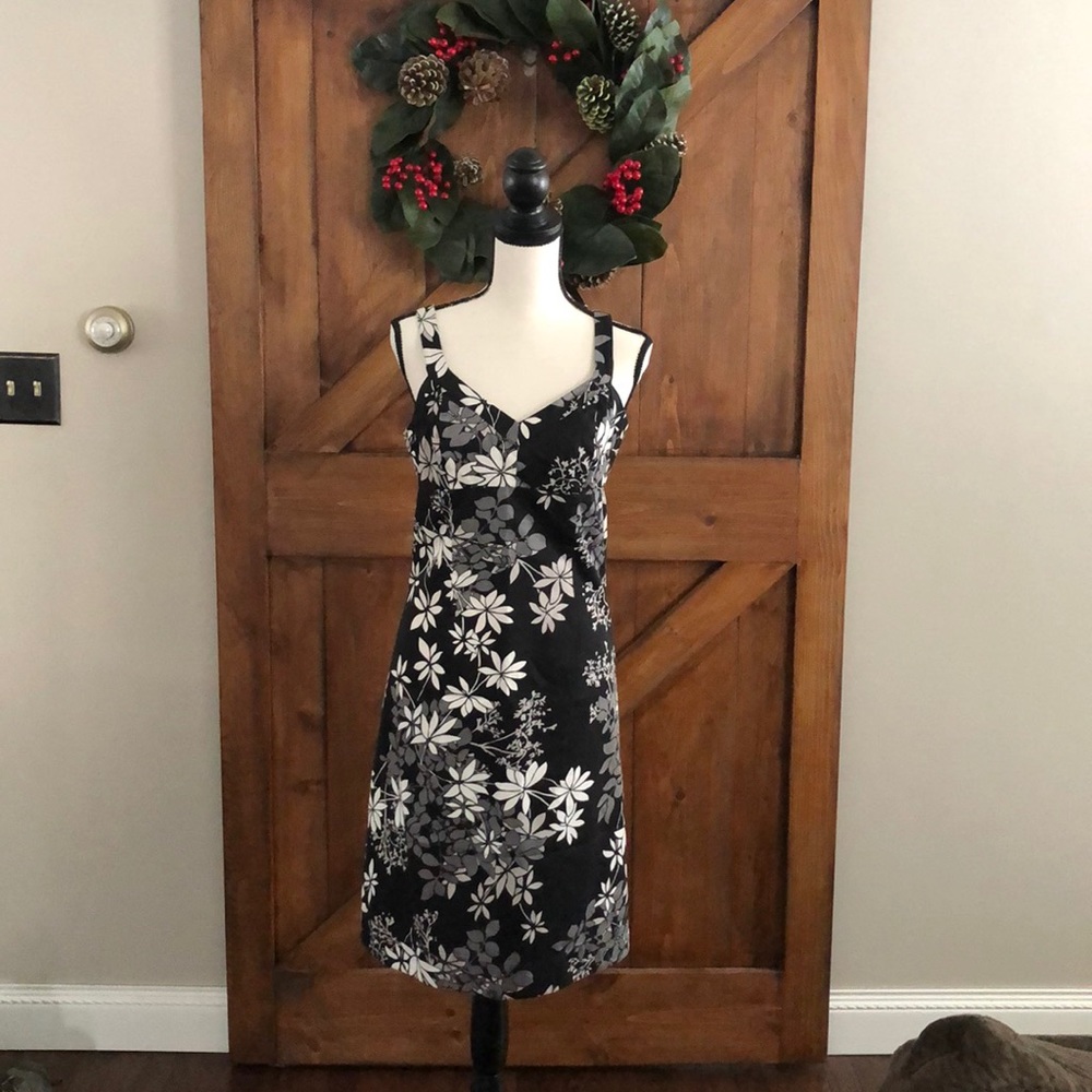 Black floral sundress